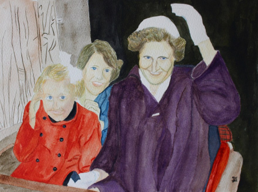 Amusement Park - Gröna Lund. Watercolour by Jan David Lindgren